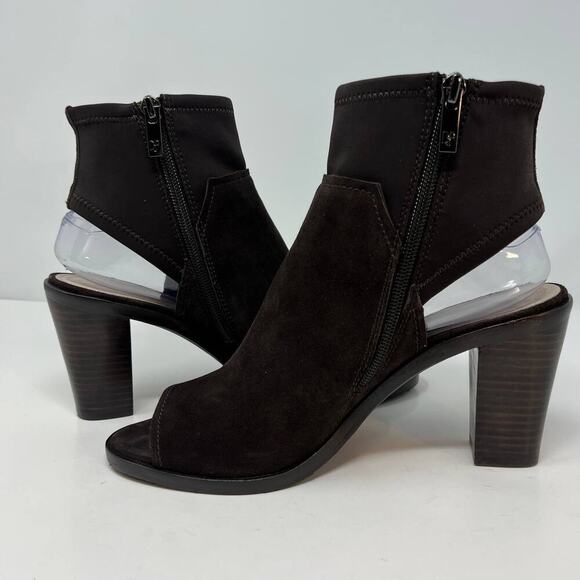 Donald J Pliner Women's Kleo Open Toe Ankle Bootie Size 9M Brown - Picture 9 of 13